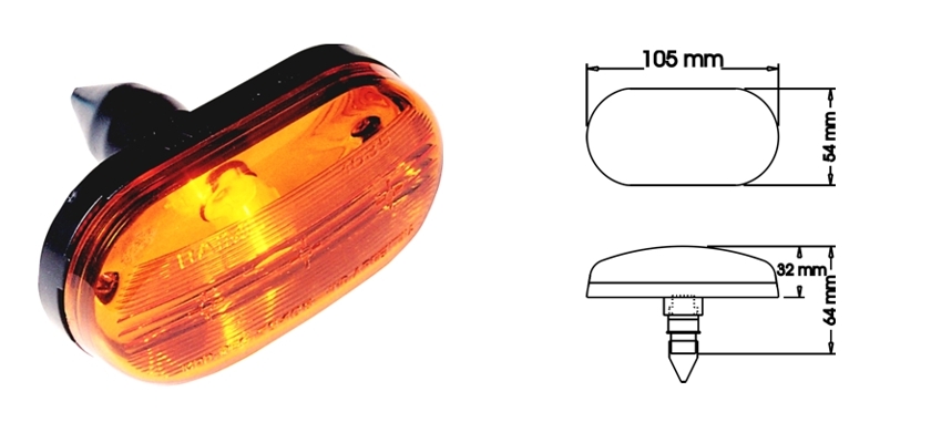 1036R - FARO UNIVERSAL ROJO